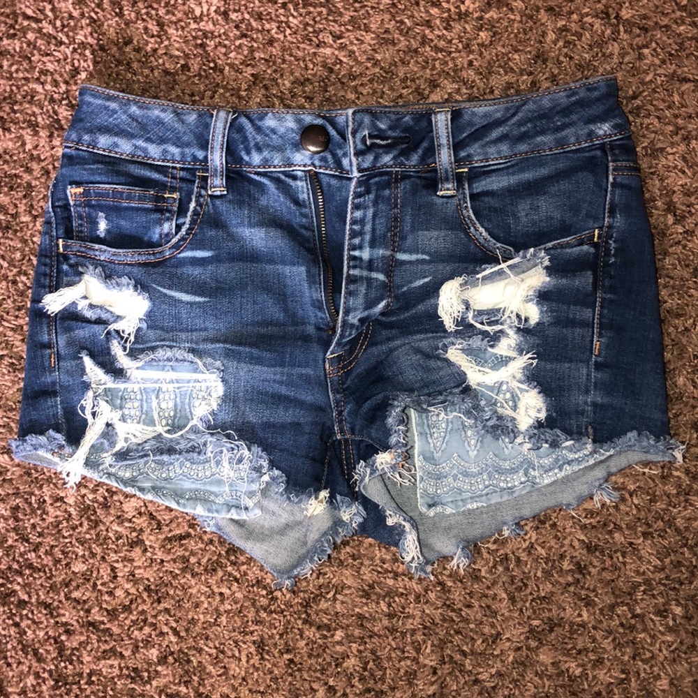 American Eagle high-rise Jean shorts